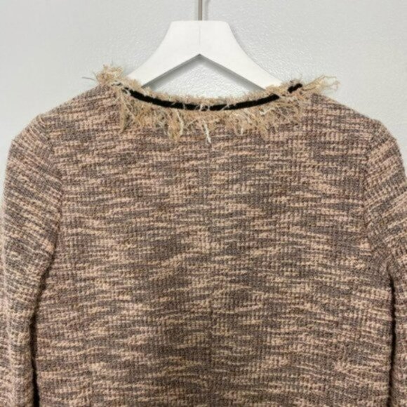 McGinn Sheila Pink and Black Tweed Zip Up Jacket - Picture 7 of 8